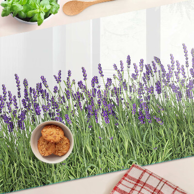 Glass chopping board Lavender field in the sun