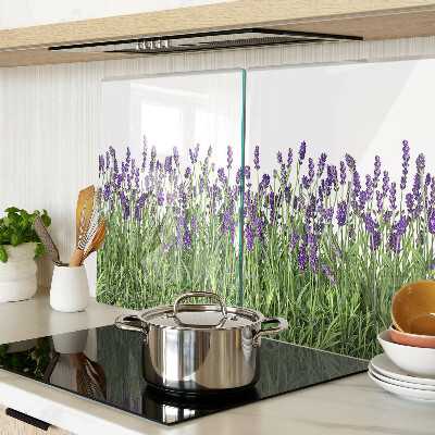 Glass chopping board Lavender field in the sun