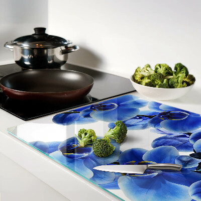 Chopping board Blue orchids