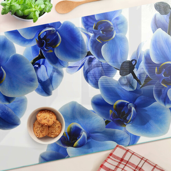 Chopping board Blue orchids