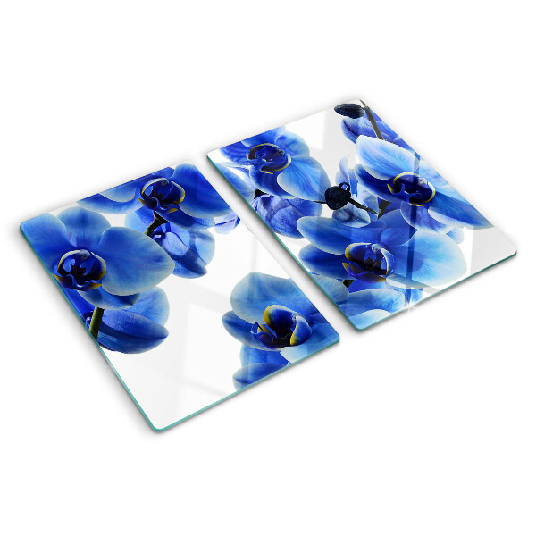 Chopping board Blue orchids