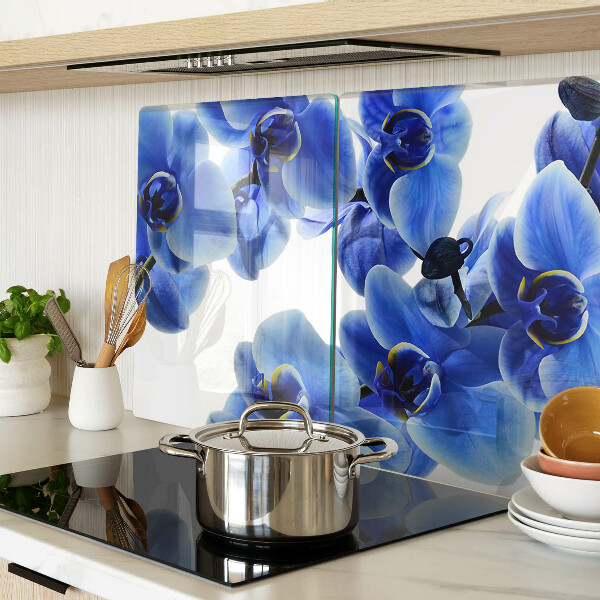 Chopping board Blue orchids