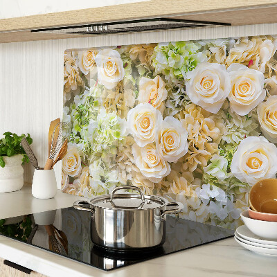 Cutting board Flowers in pastel shades
