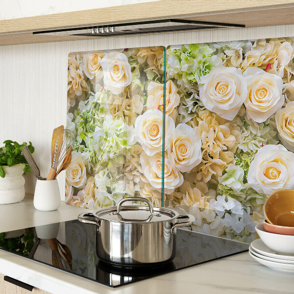 Cutting board Flowers in pastel shades