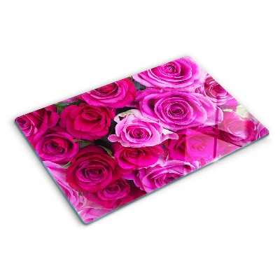Cutting board Roses in shades of pink