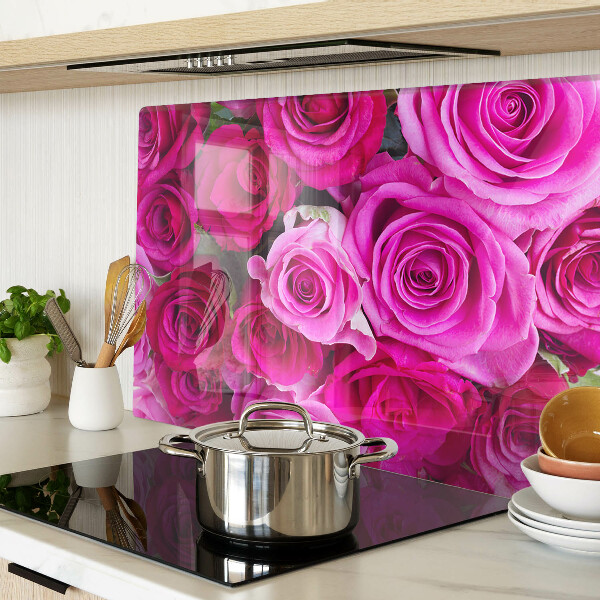 Cutting board Roses in shades of pink