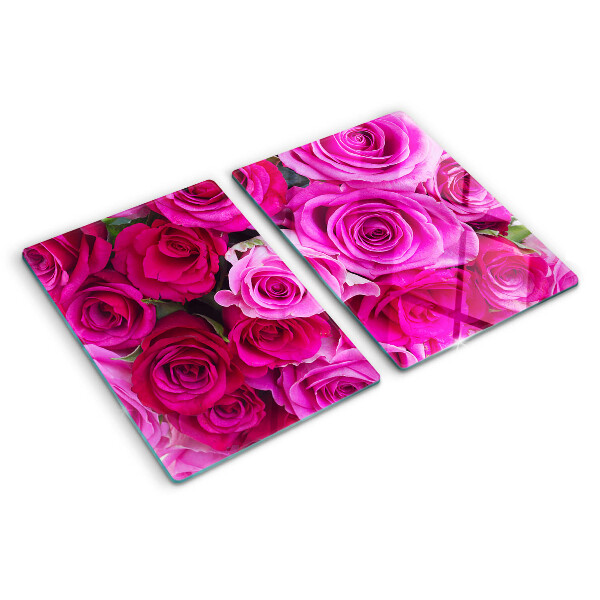 Cutting board Roses in shades of pink