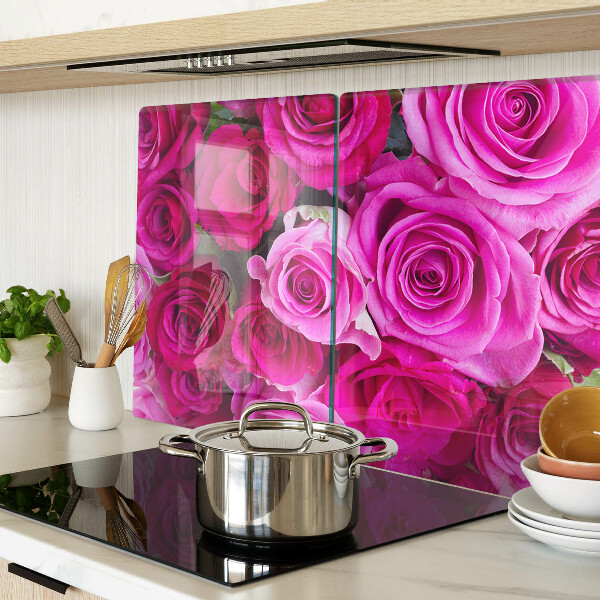 Cutting board Roses in shades of pink
