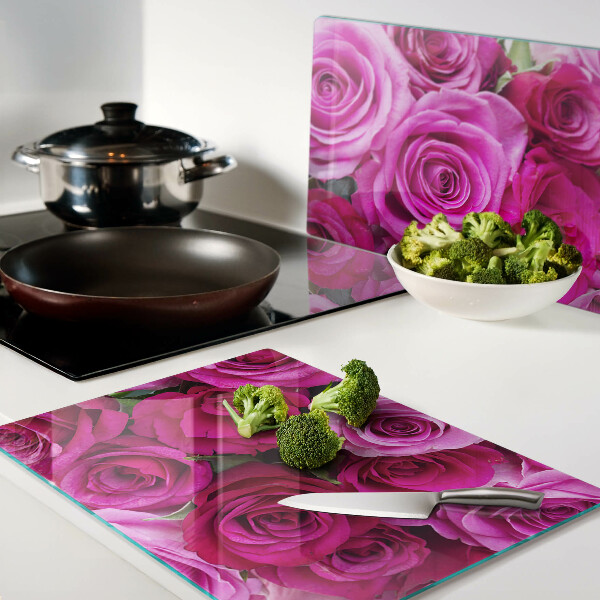 Cutting board Roses in shades of pink