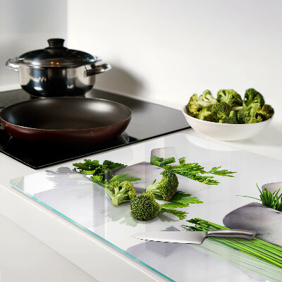 Chopping board Herbs in pots