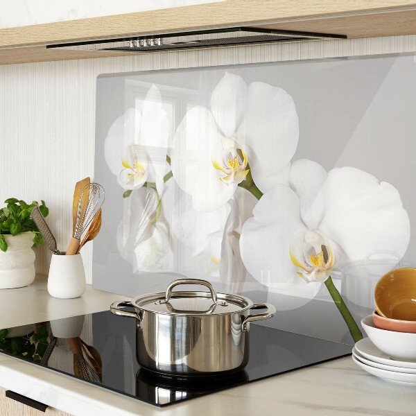 Cutting board Orchids on a mirror background