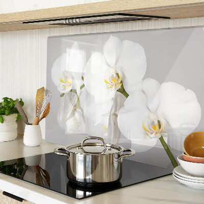 Cutting board Orchids on a mirror background