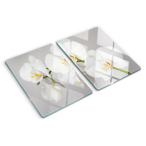 Cutting board Orchids on a mirror background