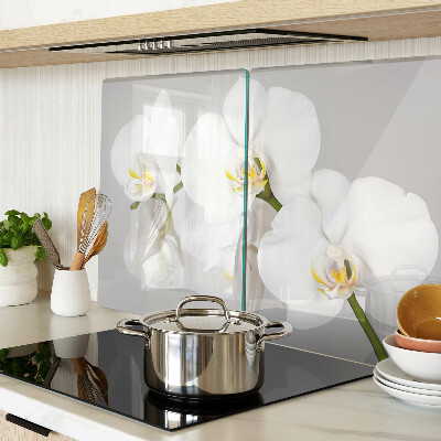 Cutting board Orchids on a mirror background