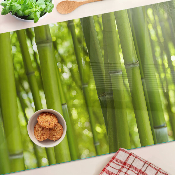 Glass kitchen board Bamboo forest