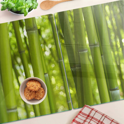 Glass kitchen board Bamboo forest