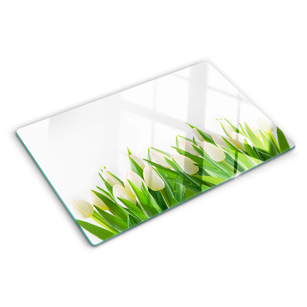 Cutting board Tulips in the green grass