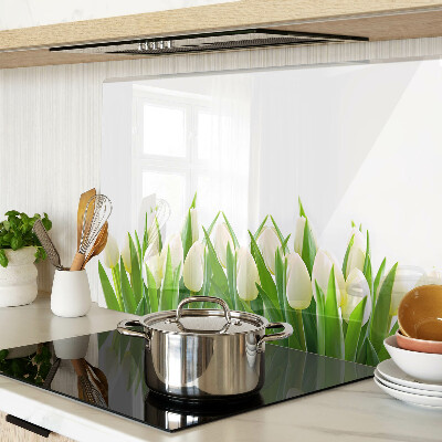 Cutting board Tulips in the green grass