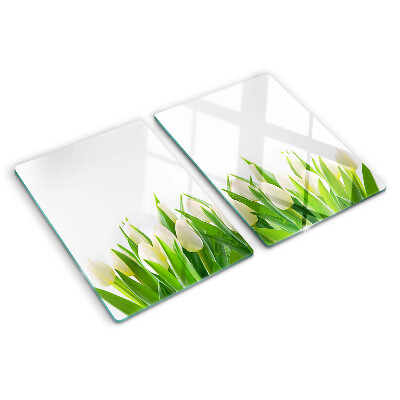 Cutting board Tulips in the green grass