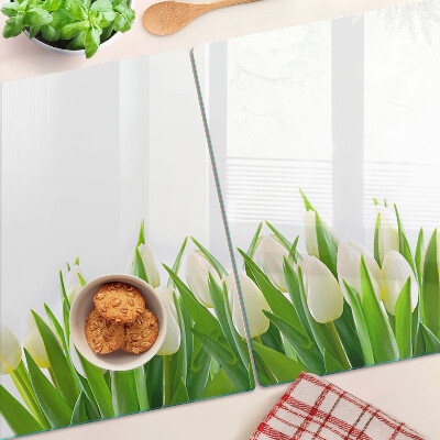 Cutting board Tulips in the green grass