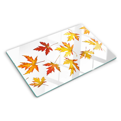 Chopping board Maple leaves in autumn colors