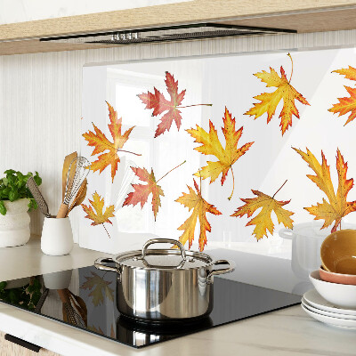 Chopping board Maple leaves in autumn colors