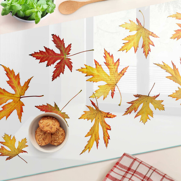 Chopping board Maple leaves in autumn colors