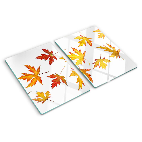 Chopping board Maple leaves in autumn colors
