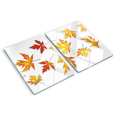 Chopping board Maple leaves in autumn colors