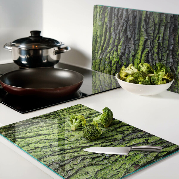 Chopping board Green tree bark