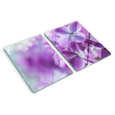 Chopping board Flowers in shades of purple