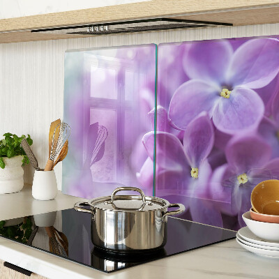 Chopping board Flowers in shades of purple