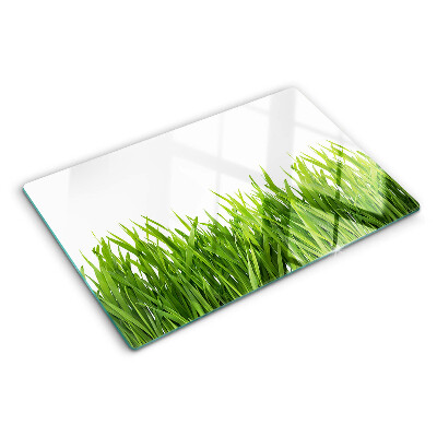 Chopping board glass Green grass
