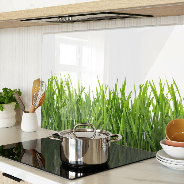 Chopping board glass Green grass