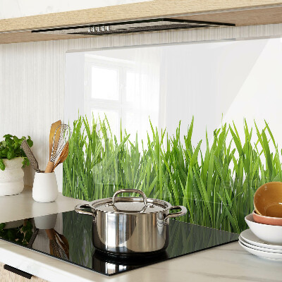 Chopping board glass Green grass