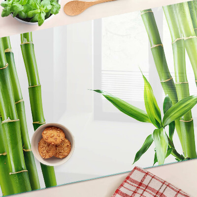 Chopping board Bamboo in green shades