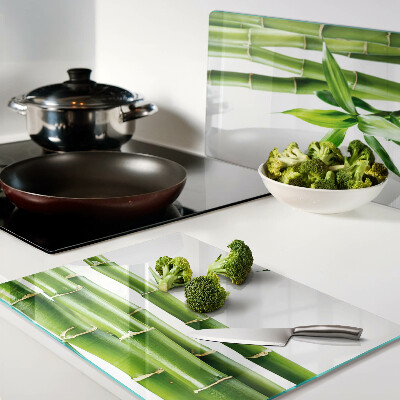 Chopping board Bamboo in green shades