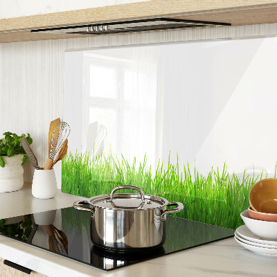 Chopping board glass Green grass