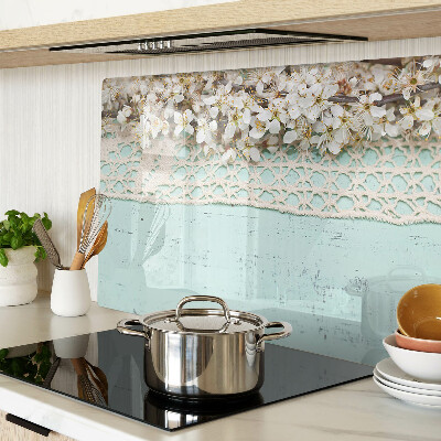 Cutting board Floral pattern with lace
