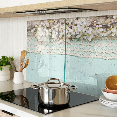 Cutting board Floral pattern with lace