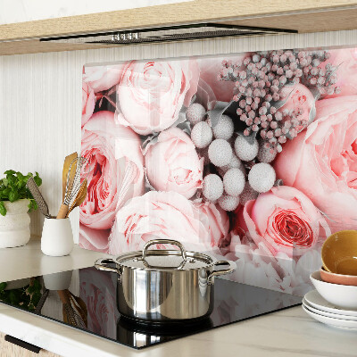 Cutting board Roses in shades of pink