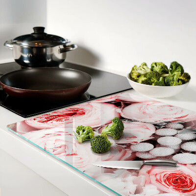 Cutting board Roses in shades of pink