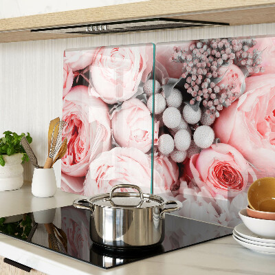 Cutting board Roses in shades of pink