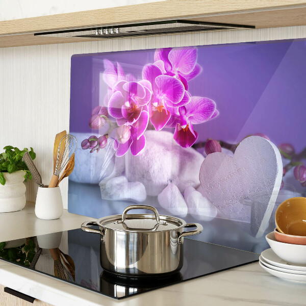 Chopping board Orchids on stones