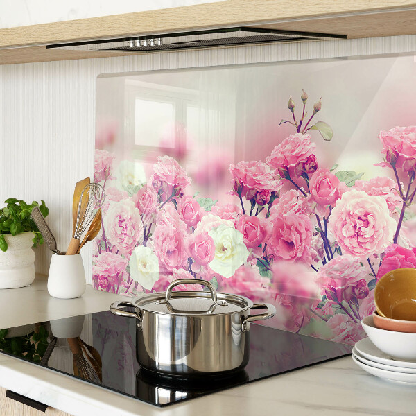 Cutting board Pink floral motif