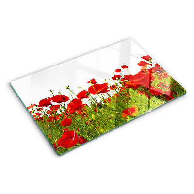 Cutting board Poppies in the meadow
