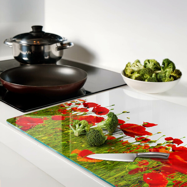 Cutting board Poppies in the meadow