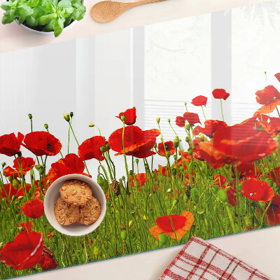 Cutting board Poppies in the meadow