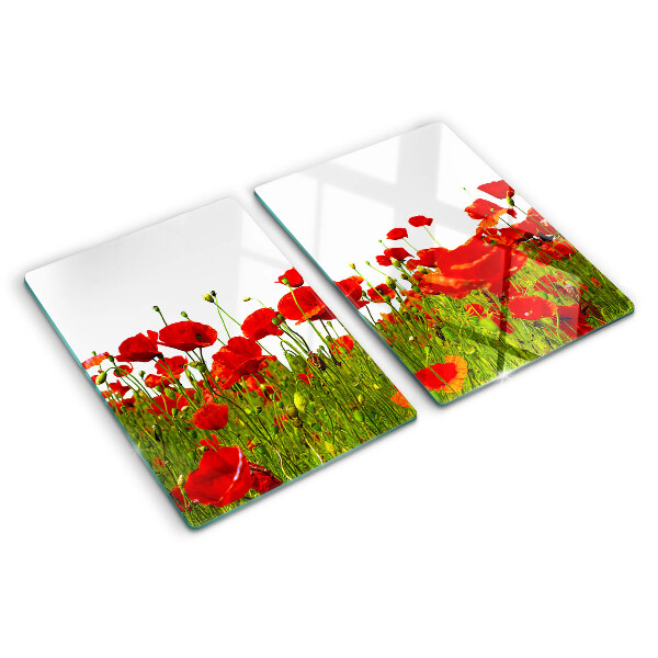 Cutting board Poppies in the meadow