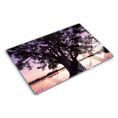 Cutting board Tree at sunset